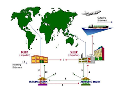 A visual representation of the export procedure from class 11 business studies - International Business.