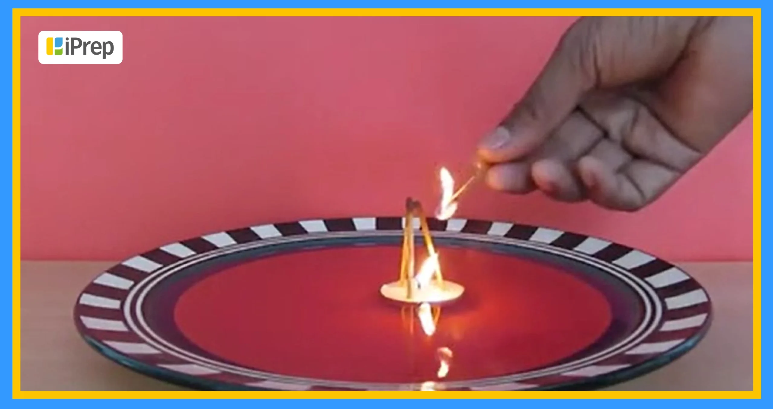 A visual representation of an activity video involving a candle 