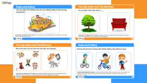 A visual representation of some samples of fun worksheets on iPrep