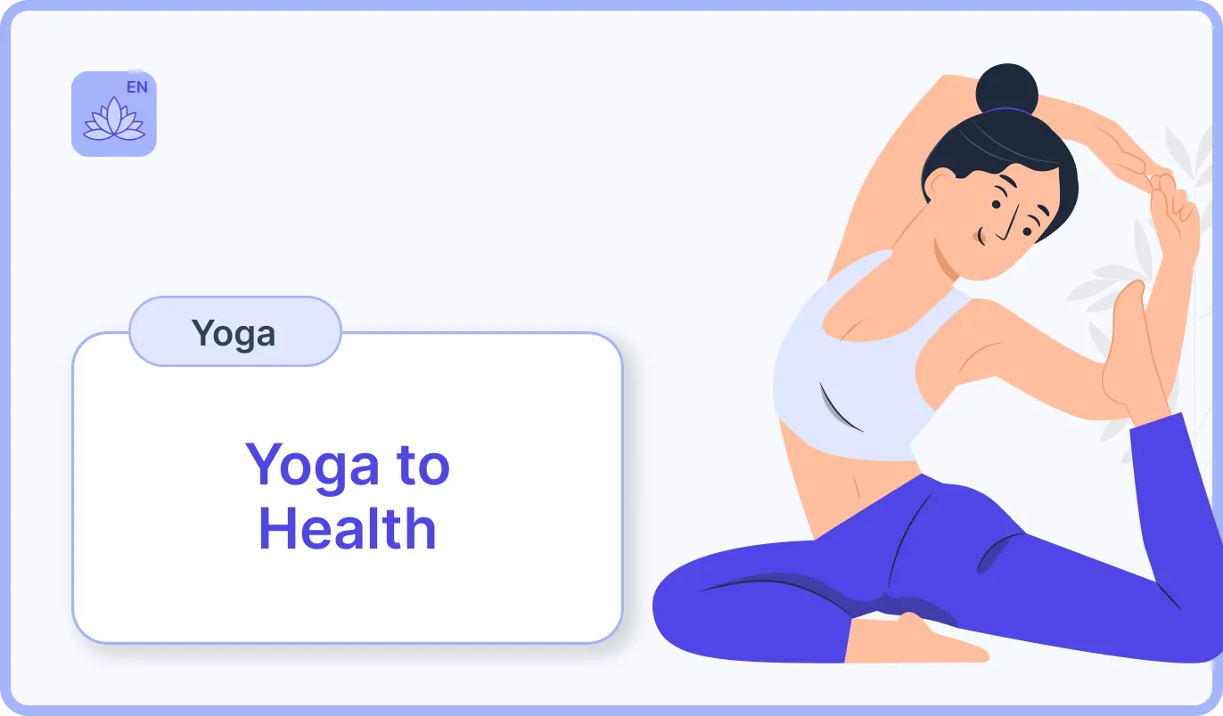 Yoga to health hindi banner