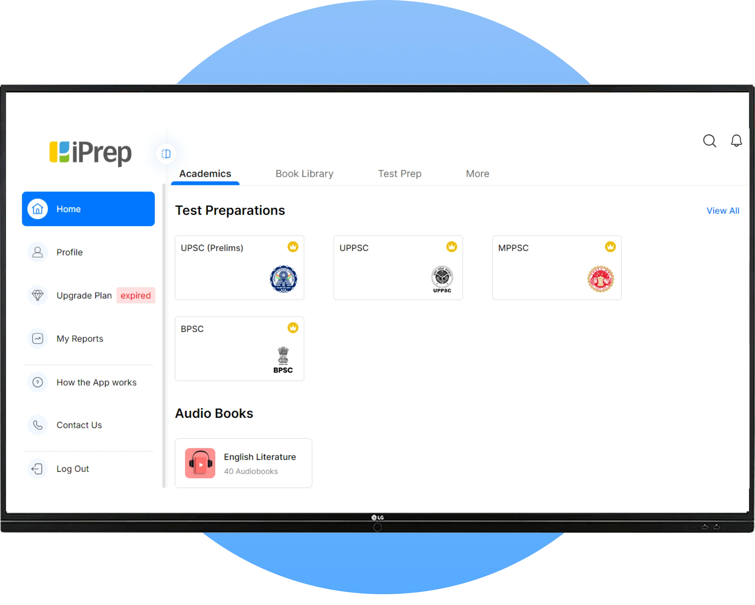 A visual depiction of smart school content displayed on a smart TV for schools, showcasing a smart class setup ideal for effective teaching