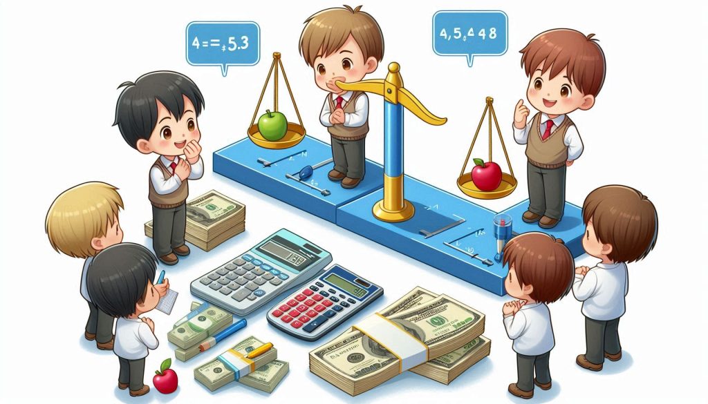 A visual representation of comparing quantities from class 7th math chapter 7 comparing quantities. 