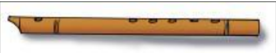 A visual depiction of the role of musical instruments like flute from class 8 science chapter 10 - sound