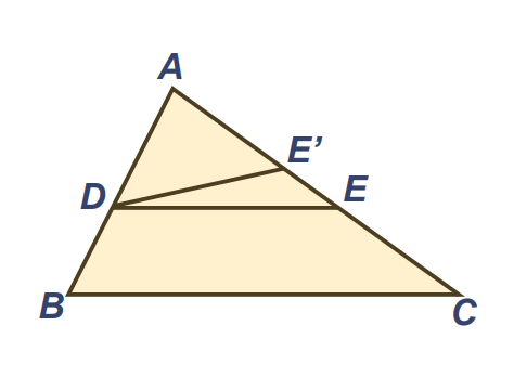 a visual depicting Converse of Basic Proportionality Theorem from the chapter triangles from class 10 math