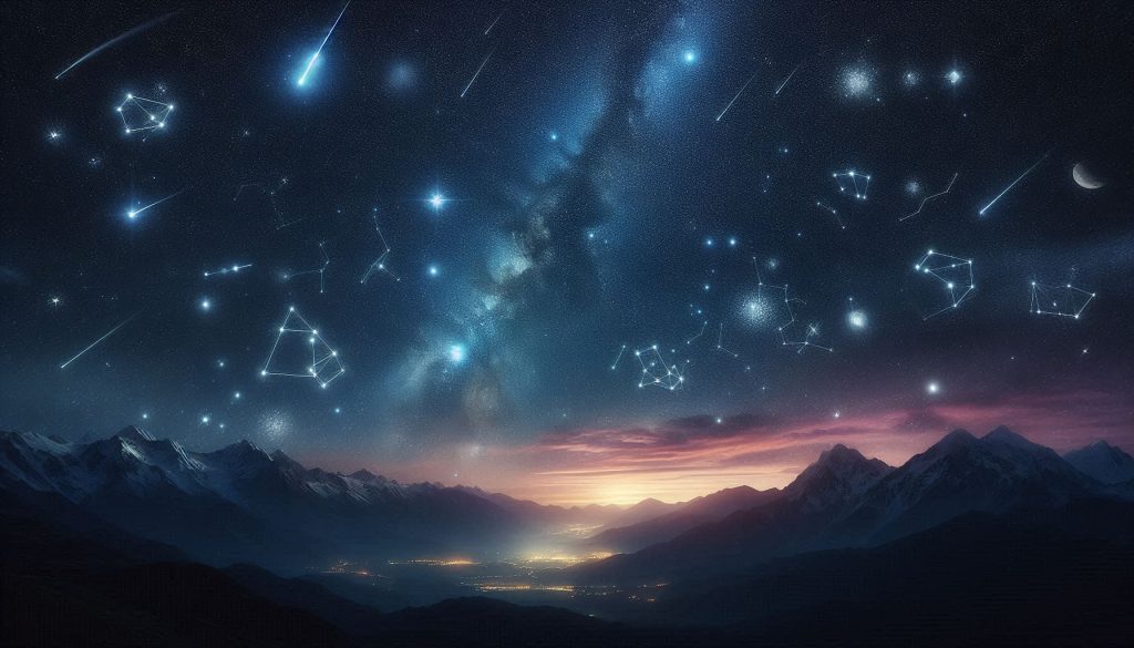 A visual representation of Stars and Constellations from class 6 science chapter 12 beyond earth