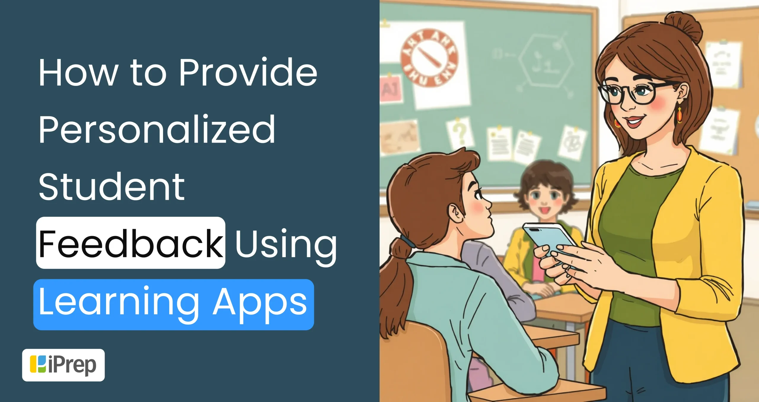 A visual representation of how to use online learning apps for student feedback