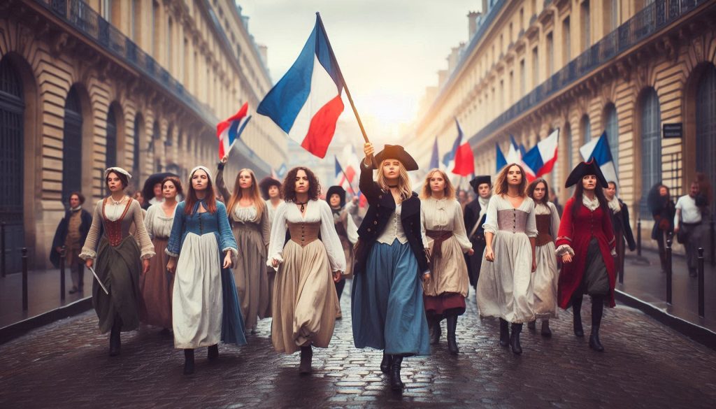 a visual depiction of women in the French Revolution from class 9 history chapter 1