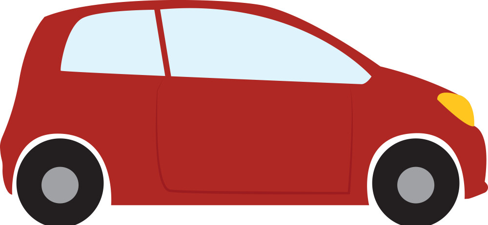 A visual representation of a car from class 4 math chapter 5 - The Way The World Looks