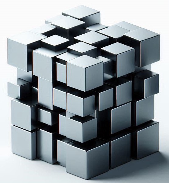 A visual representation of a cube from class 3 math chapter 2 - Toy Joy