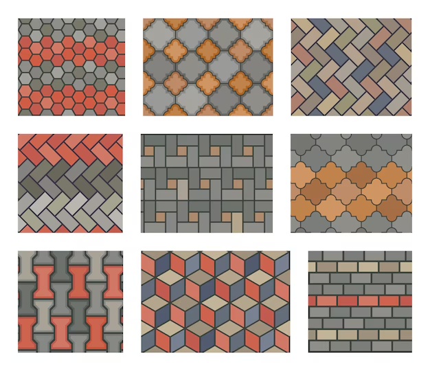 a visual representation of tiling patterns from class 4 math chapter 10 Play With Patterns