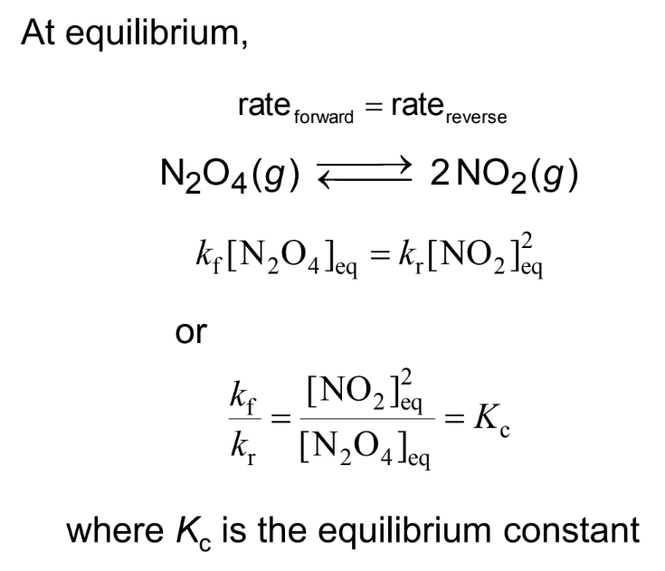 A visual representation of equilibrium constant Kc from class 11 chemistry chapter 6 - Equilibrium