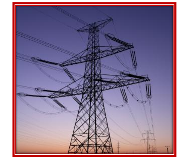 A visual representation of electricity tower from class 12 physics chapter 7 Alternating current