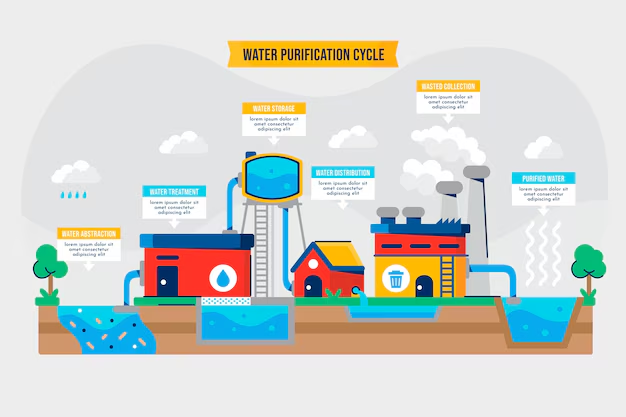 a visual representation of reusing water form class 3 EVS chapter 7 - Water a precious gift