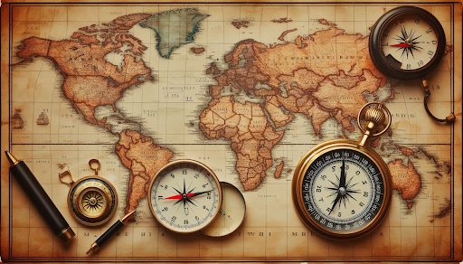 A visual representation of Latitude, Longitude, and Time from class 11 geography practical chapter 3