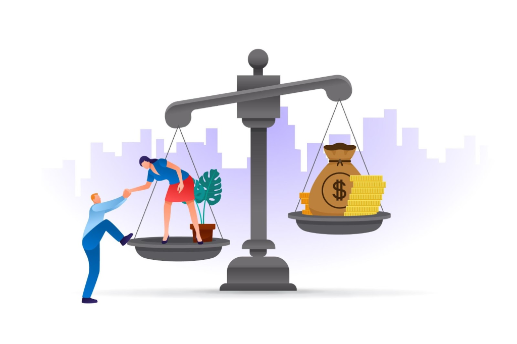 A visual of the economic equality from class 7 social science chapter 1 equality